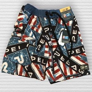 Pelagic AMERICAMO™ Youth Blue Water Sticker Youth Boardshorts